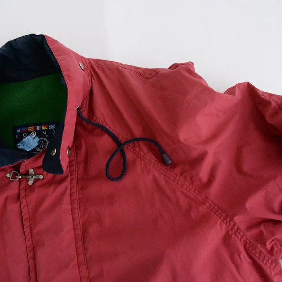Vintage Bound for Peyton Red  Utility Nautical with Hidden Hood Jacket - Picture 12 of 14